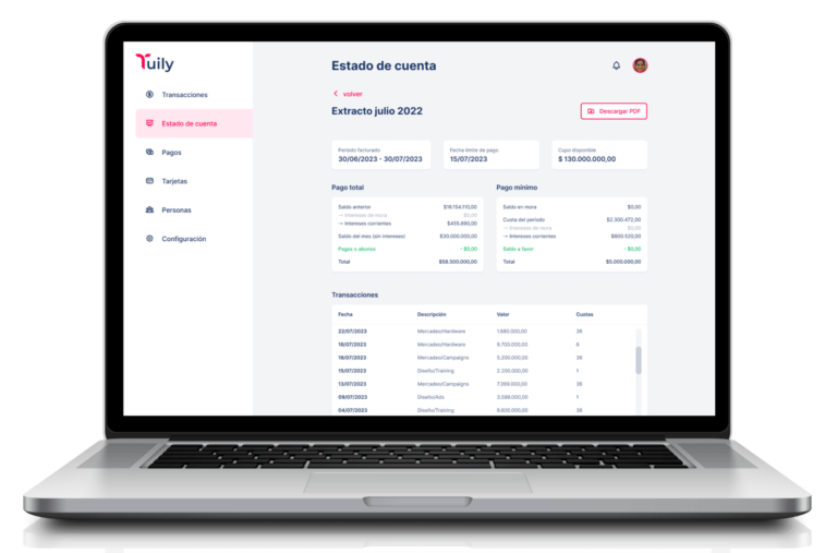 Plataforma de gestión de gastos